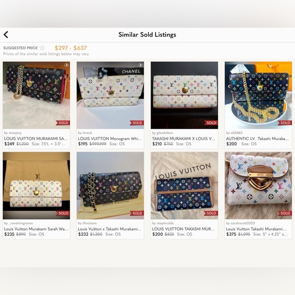 Louis Vuitton Discont. Takashi Murakami Monogram Multicolored Wallet - Picture 13 of 13